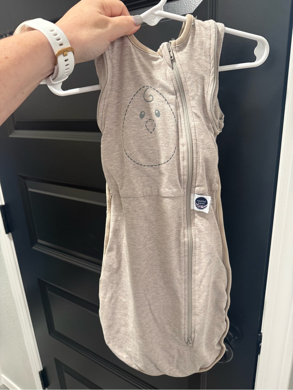 Nested Bean Neutral Beige Baby Sleep Sack
